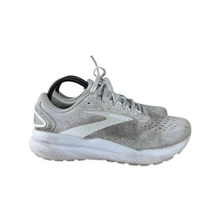 Brooks Ghost 16 Women’s Running Shoes White/Grey/Silver Size 8 B